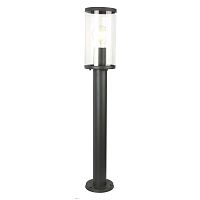 Парковый светильник Lukturis 3038-1T Favourite уличный IP44 чёрный 1 лампа, плафон прозрачный в стиле современный E27